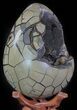 Huge, Septarian Dragon Egg Geode - Crystal Filled #63136-1
